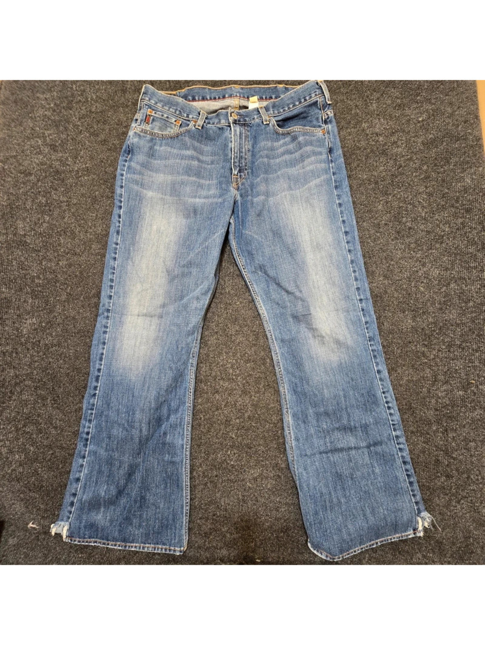 Vtg 90s Abercrombie & Fitch Made In USA Bootcut Flare Jeans 36x32 Distressed